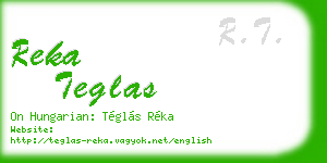 reka teglas business card